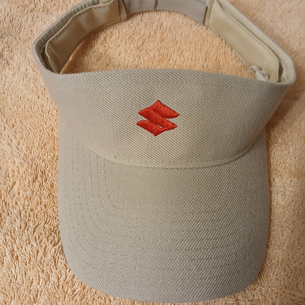 Suzuki Visor Hat Tan Adjustable
